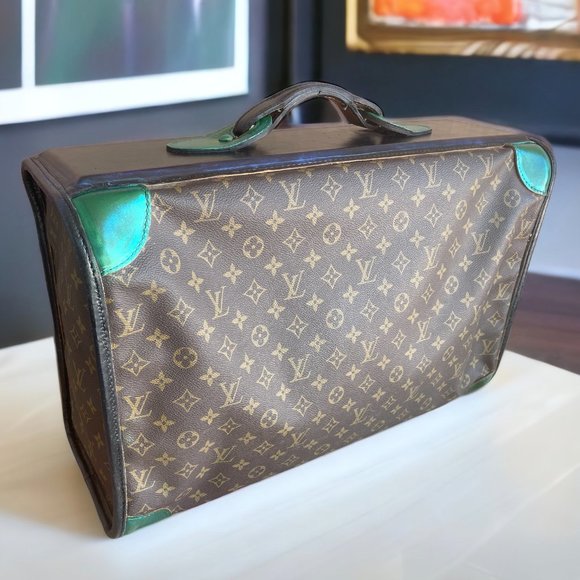 LOUIS VUITTON Authentic Custom Large Suitcase Vintage Artist 1 of a Kind Bag LV - Picture 4 of 15